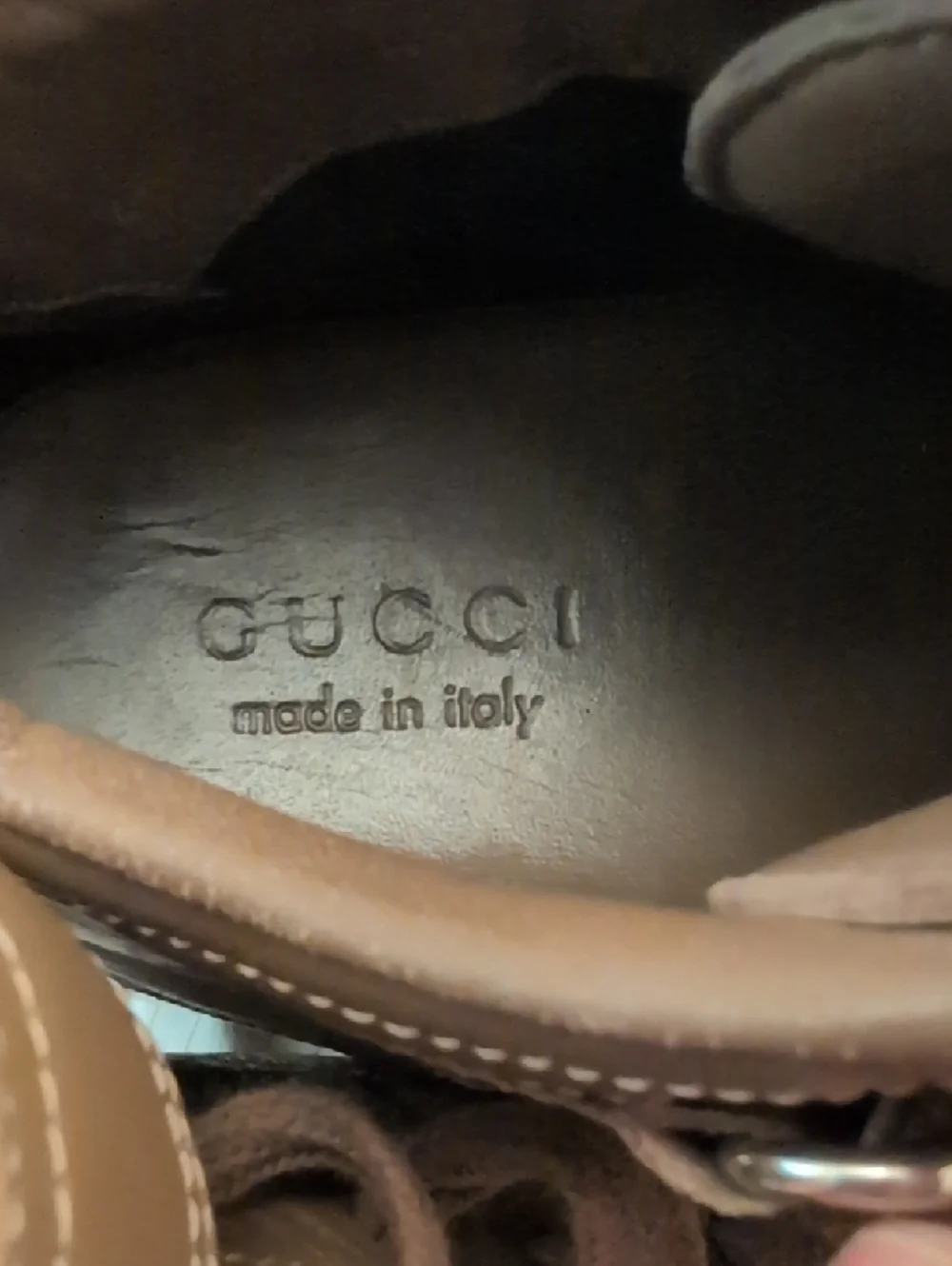 Gucci Men’s Brown 83 High-Top Sneakers Size EU 41 US 7.5 - Picture 9 of 12